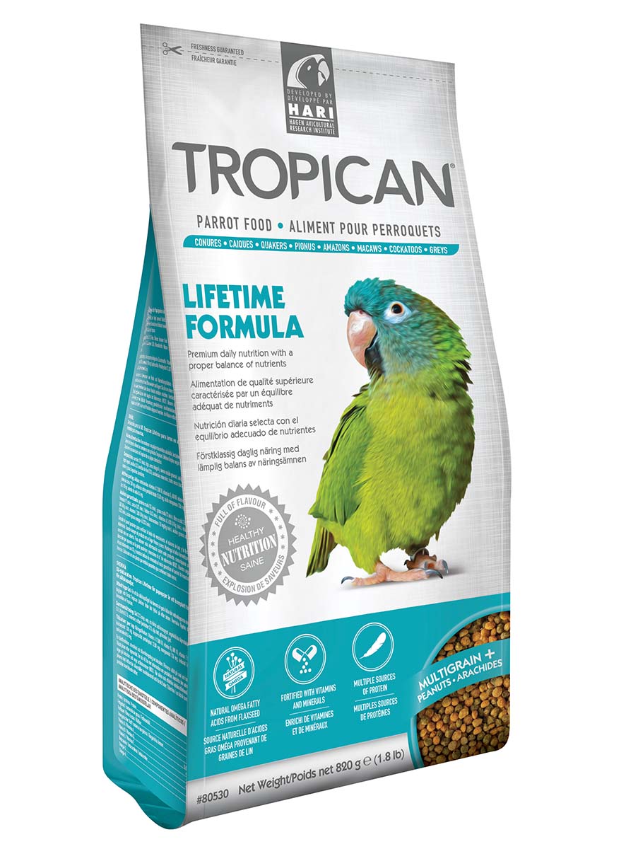 Tropican Lifetime Formula Premium Parrot Food