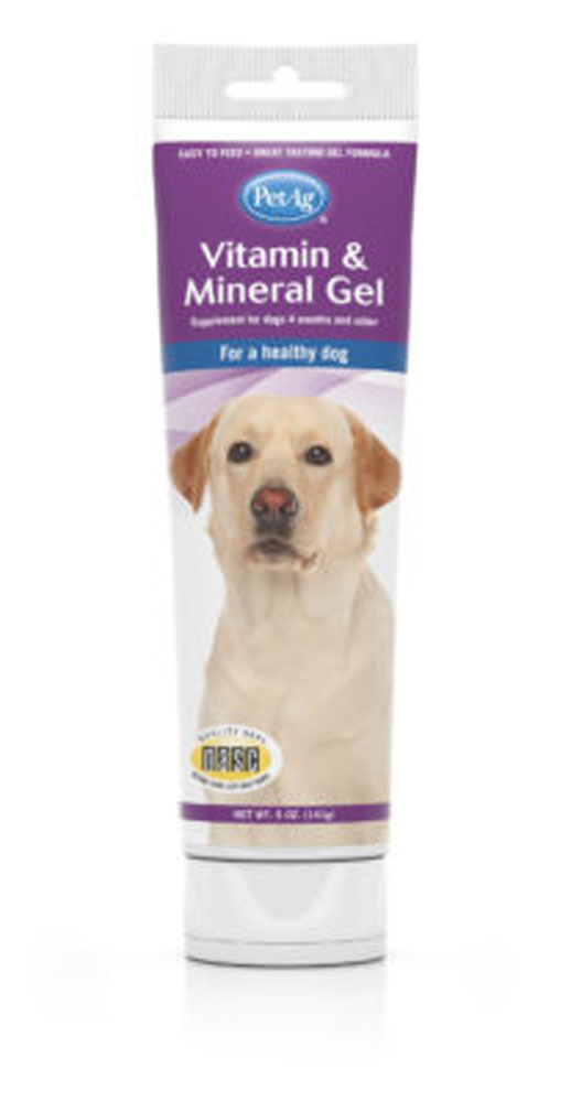 DD7572_Dogs_PetAg Vitamin & Mineral Gel Supplement for Dogs_141g, Tube