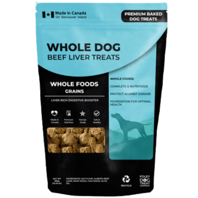 WHD63141_Dogs_Whole Dog Beef Liver Treats_With Chia and Hemp, 380g