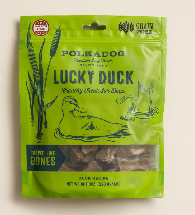 DT1237_Dogs_Polkadog Lucky Duck Bones_Bones, 226 g