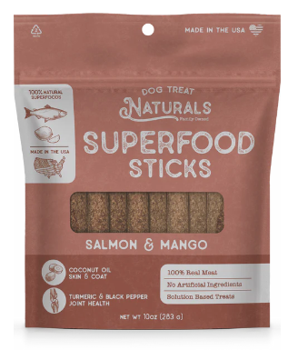 DT1536_Dogs_Dog Treat Naturals Superfood Sticks - Salmon Mango_Salmon & Mango, 10 oz [DISCONTINUED]