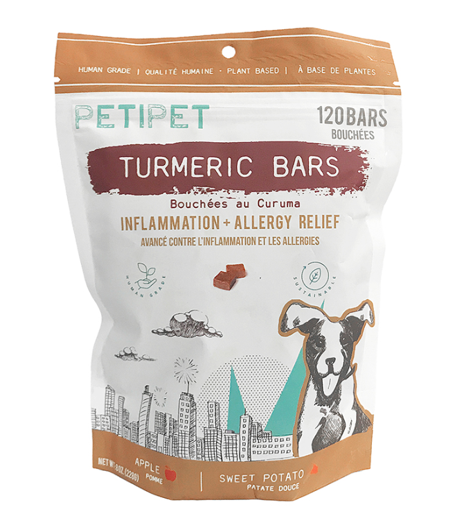 DT1421_Dogs_PETIPET Turmeric Bars_8 oz