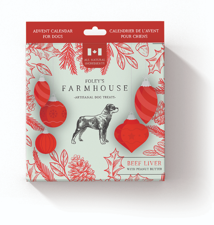 VDG03263_Dogs_Foley's Farmhouse Artisana Dog Treat Holiday Advent Calendar_One Advent Calendar