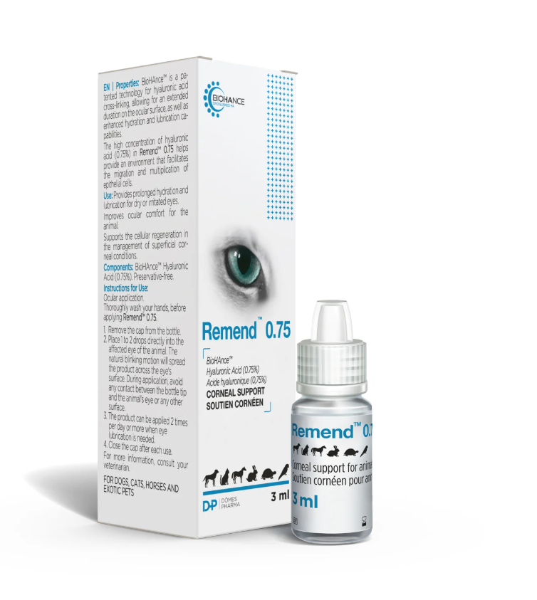 129857_Cats_BioHAnce Remend 0.75% Corneal Support Eye Drops_3 mL