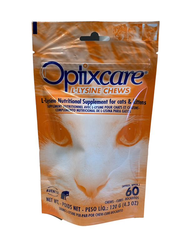 Order Optixcare L-Lysine 60 Chews for cats online